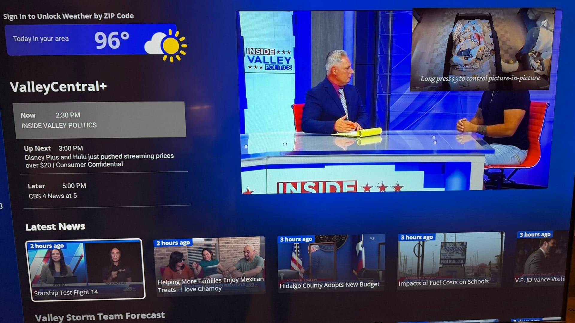 Nanit baby monitor picture-in-picture on Amazon Fire TV for connected parents